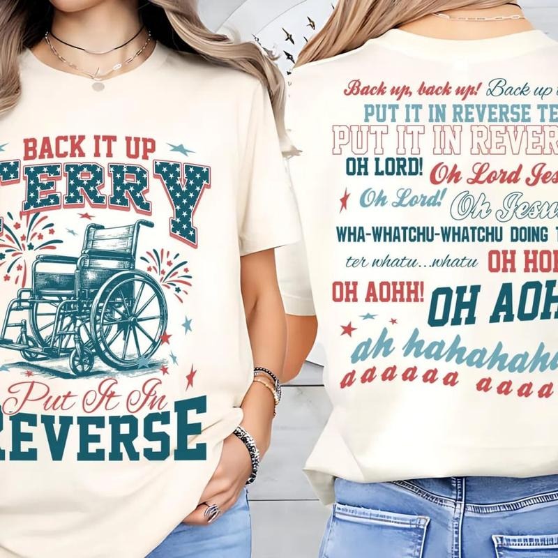 Comfort Colors Two-sided Back it Up Terry Shirt, Back It Up Terry Put It In Reverse, 4th of July Shirt, Independence Day...