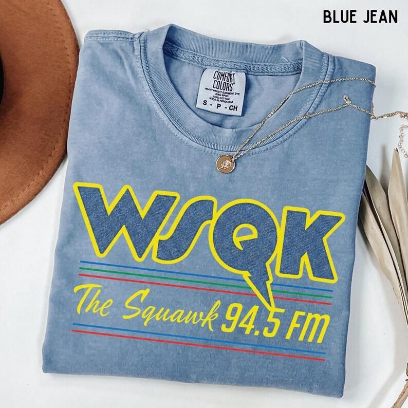Comfort Colors WSQK The Squawk Shirt, WSQK The Squawk 94.5 FM Radio T-shirt, Lucas Quote Movie Vintage Sci-fi 80s...