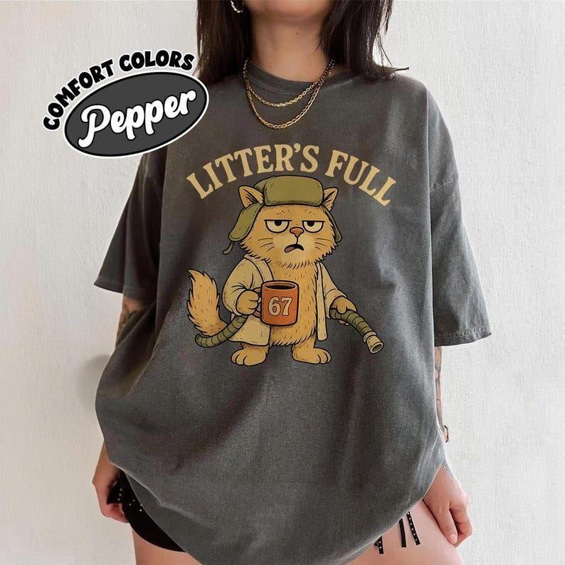 Comfort Litter's Full Christmas Vacation Cat, Litters Full Cat Shirt, Funny Christmas Cat Gift, National Lampoon's...