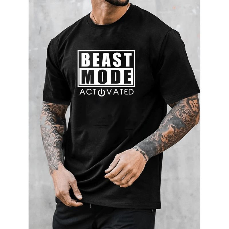 Comfortable Black T-Shirt For Men Fitness Training Jogging Short Sleeve Breathable Casual Wear Hoodie, Sweatshirt