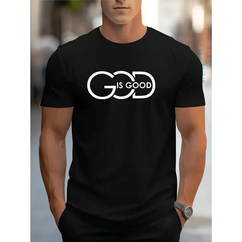 Comfortable Short Sleeve Casual Graphic T shirt for Men Made