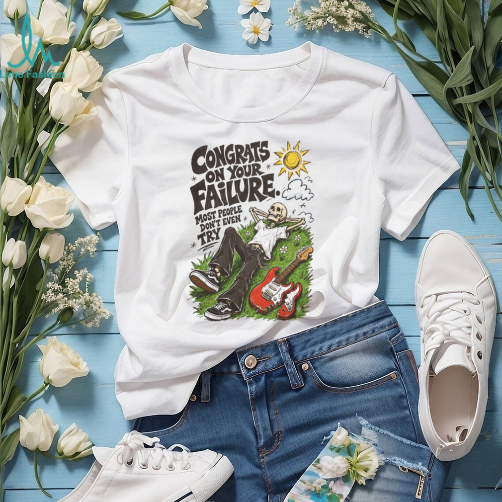 Congrats On Your Failure Skeleton Guitarist Indie T Shirt