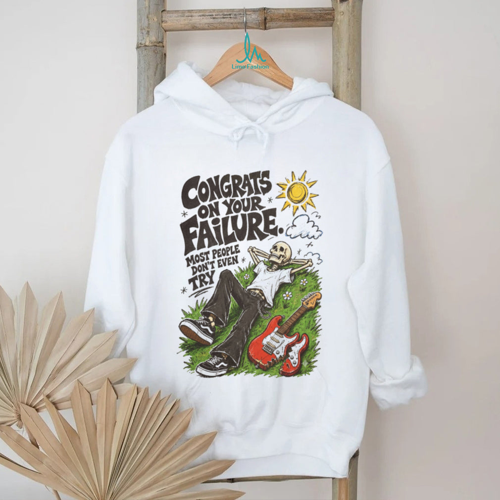 Congrats On Your Failure Skeleton Guitarist Indie T Shirt