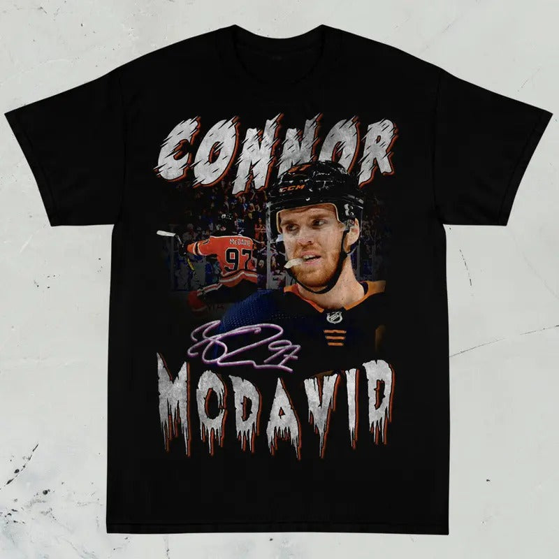 Connor Mcdavid - Edmonton Hockey Graphic Tee - STREETWEAR Hoodie, Sweatshirt | PodTeesHub.com