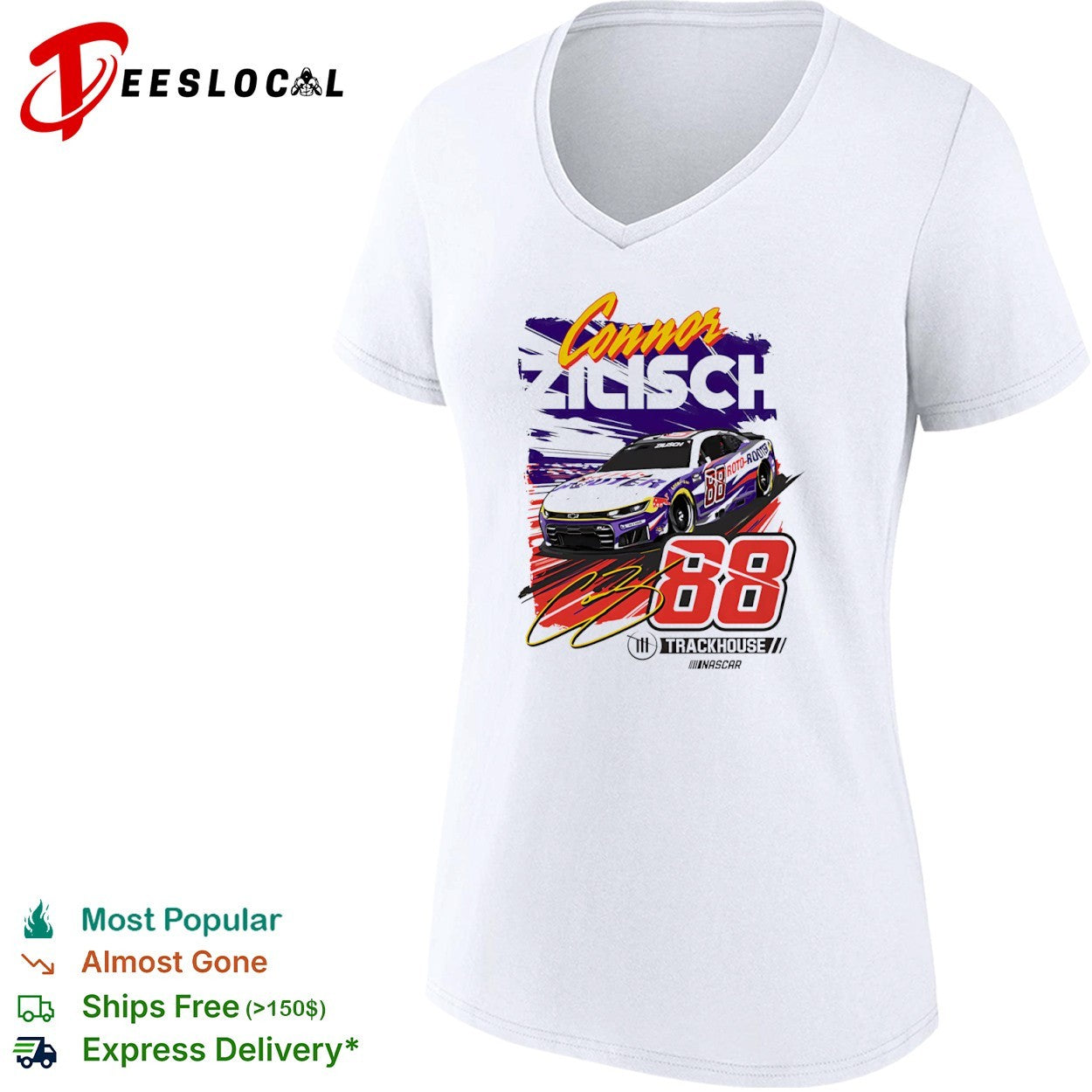 Connor Zilisch 88 Trackhouse Racing NASCAR Chevrolet Camaro shirt