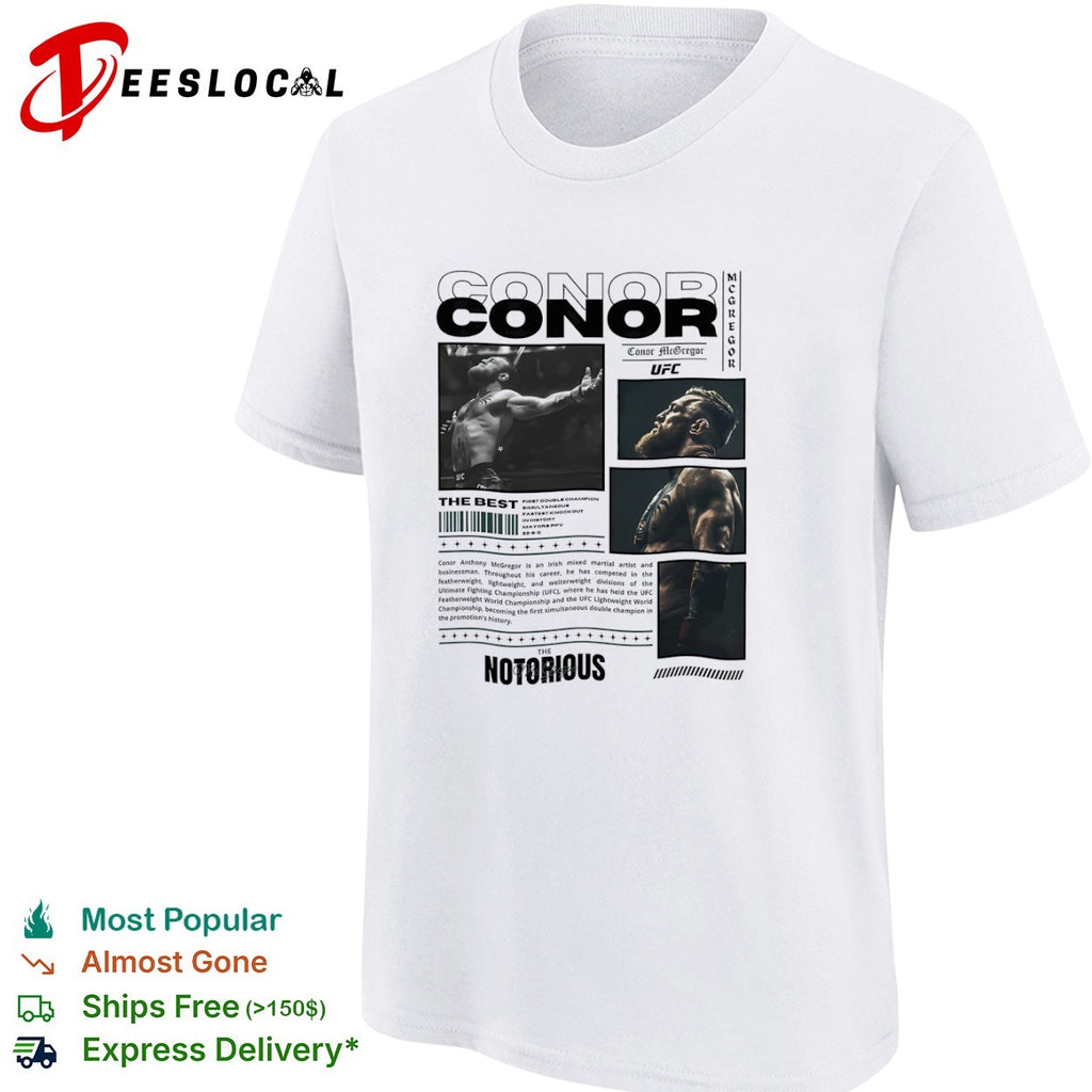 Conor McGregor The Notorious UFC First Double Champion Shirt
