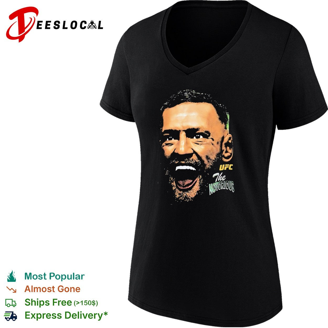 Conor McGregor UFC The Notorious mixed martial arts fighter shirt