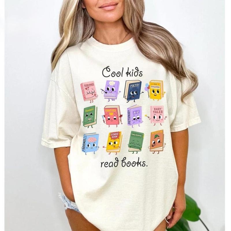 Cool Kids Read Books Shirt, School Librarian Shirt, Back To School Shirt Teacher, Reading Teacher Tee, Book Lover Gift...