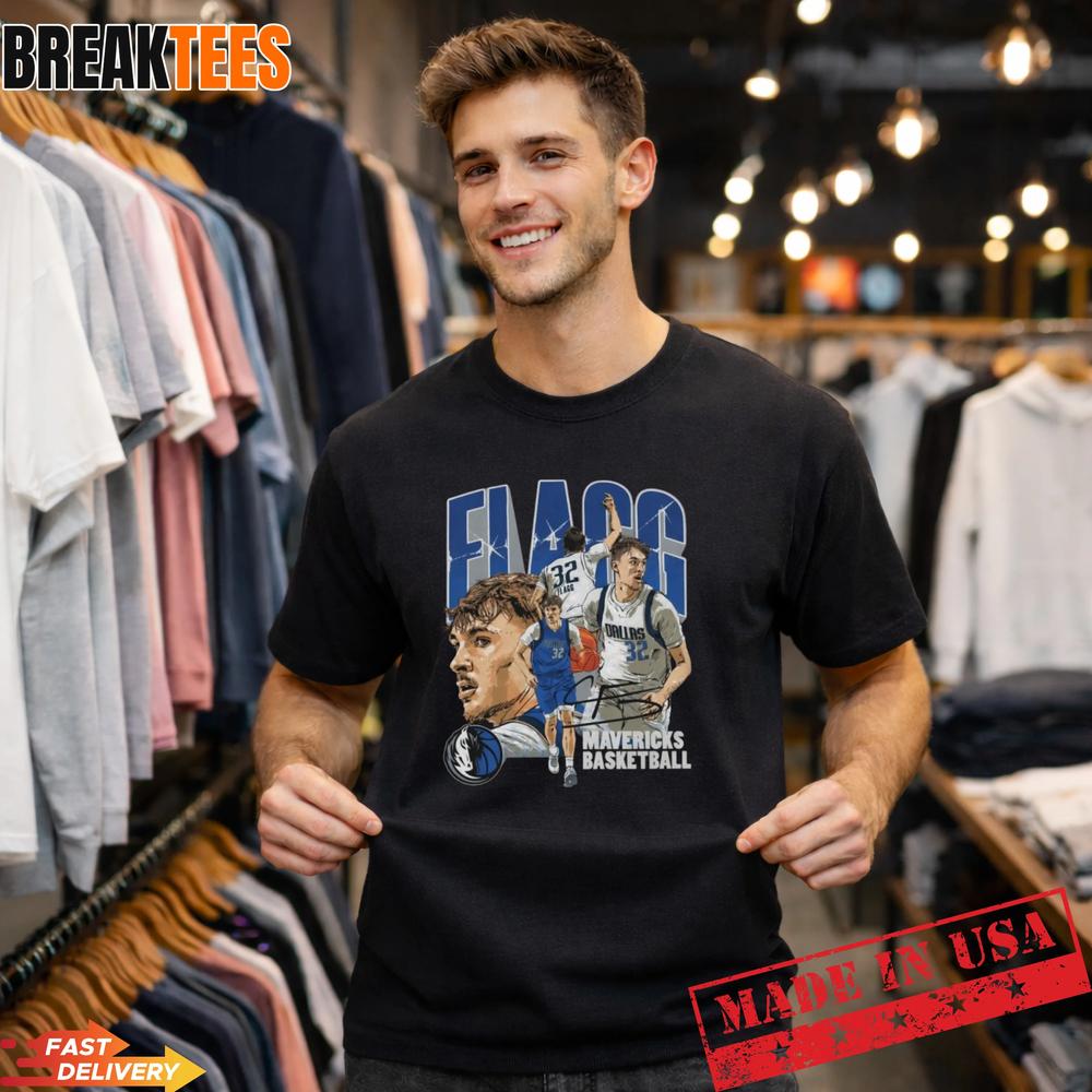 Cooper Flagg Dallas Basketball Vintage Collage Graphic T-Shirt