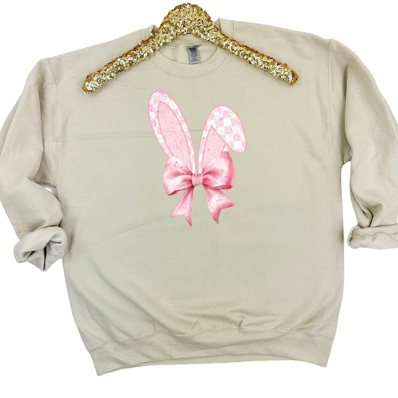 Coquette Bow Bunny Sweatshirt T-Shirts, Hoodie | PodTeesHub.com