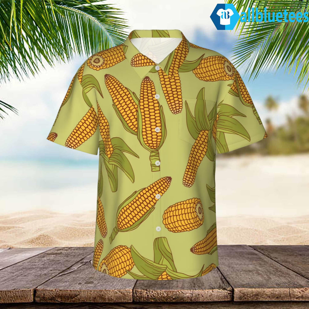 Corn Pattern Hawaiian Shirt