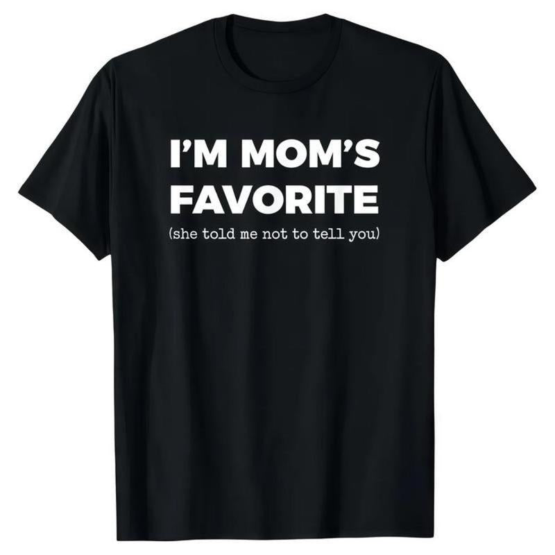 Cotton Funny Moms Favorite Son Daughter I'm Mom's Favorite T-Shirt Golf Gift for Men and Women Summer Wear Hoodie, Sweatshirt