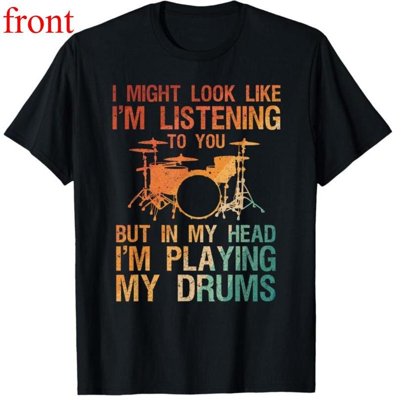 Cotton(pure) Funny Drummer Art For Men Women Drum Player Percussion Lover T-Shirt Hoodie, Sweatshirt | PodTeesHub.com