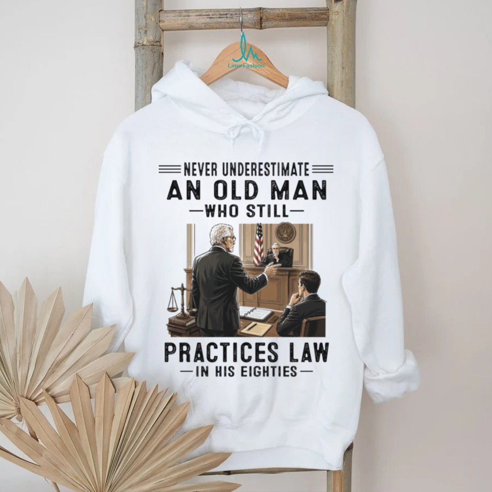 Courtroom Lawyer Man Eighties Attorney Retirement Shirt