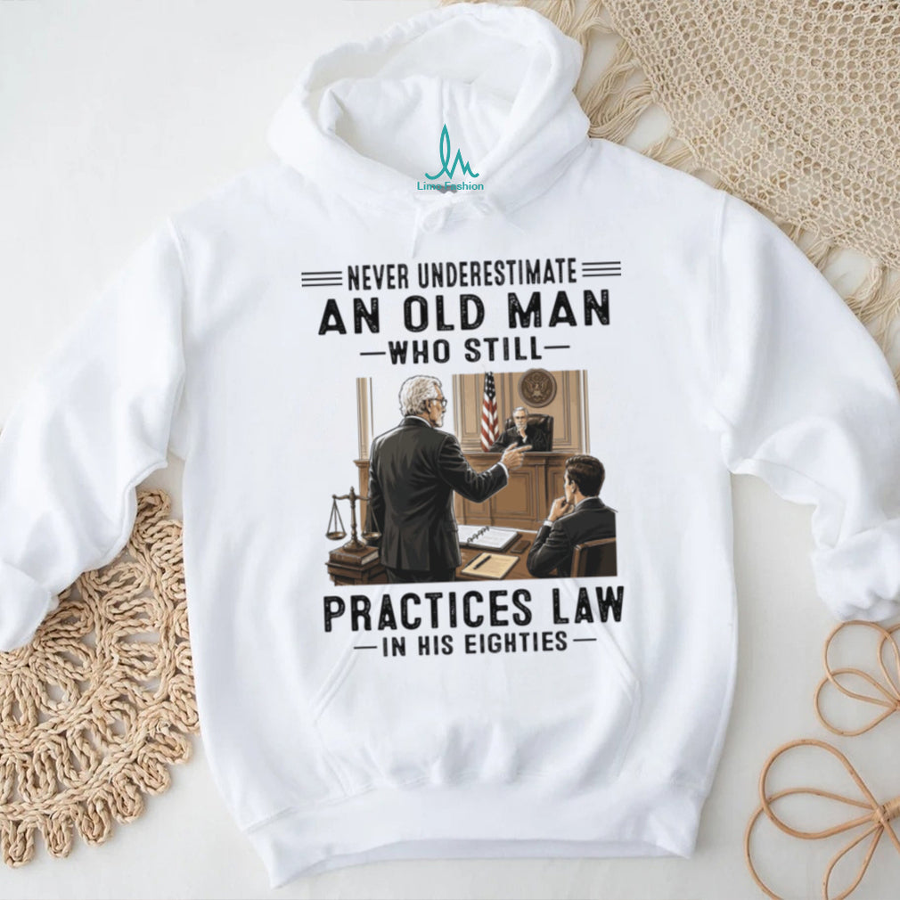 Courtroom Lawyer Man Eighties Attorney Retirement Shirt