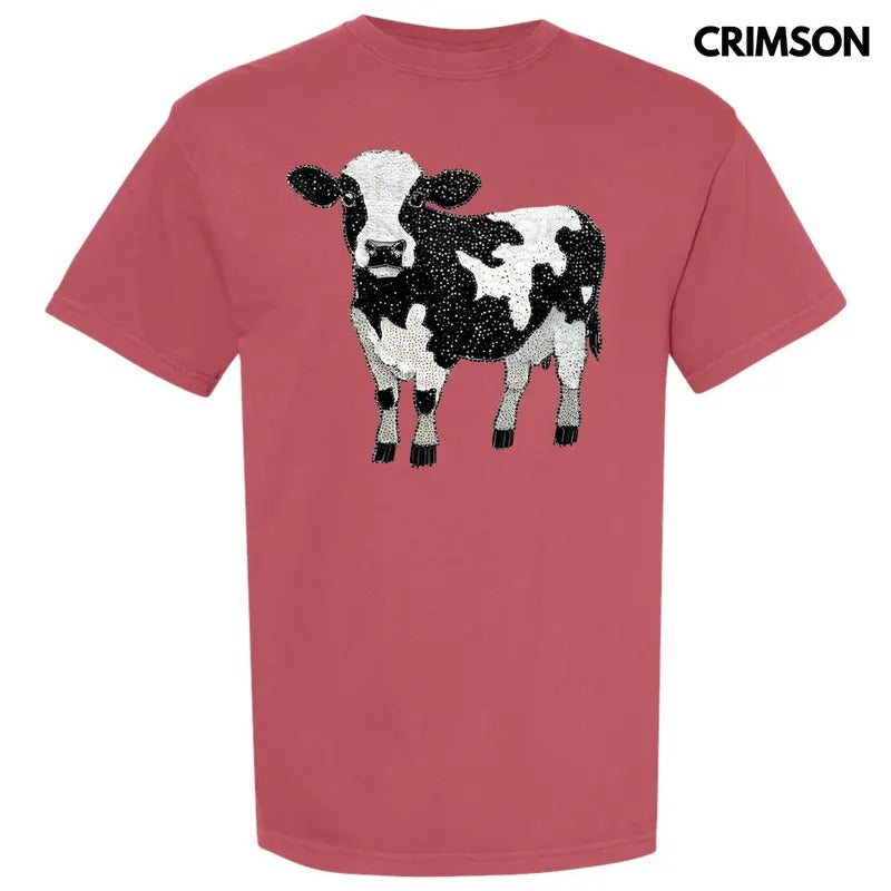 Cow Faux Rhinestone Comfort Colors T-Shirt 'NLB' Hoodie, Sweatshirt | PodTeesHub.com