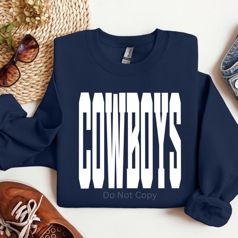 Cowboys Screen Print Transfer T-Shirts, Hoodie, Sweatshirt | PodTeesHub.com