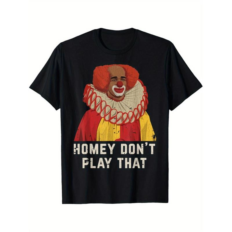 Cozy Vintage Inspired T-Shirt Featuring Playful Clown Design Soft Cotton Fabric Perfect for Casual Outings and Festive...
