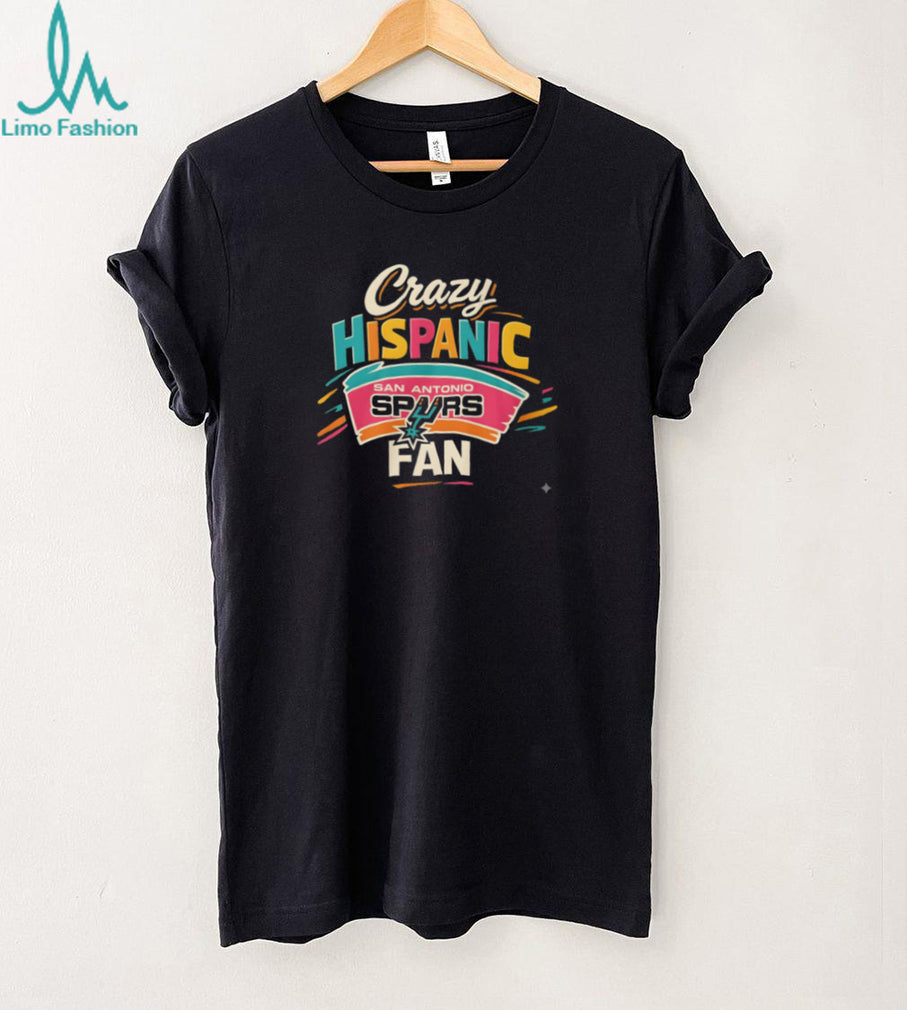 Crazy Hispanic San Antonio Spurs Fan Colorful Pink Teal Orange Basketball Team T Shirt