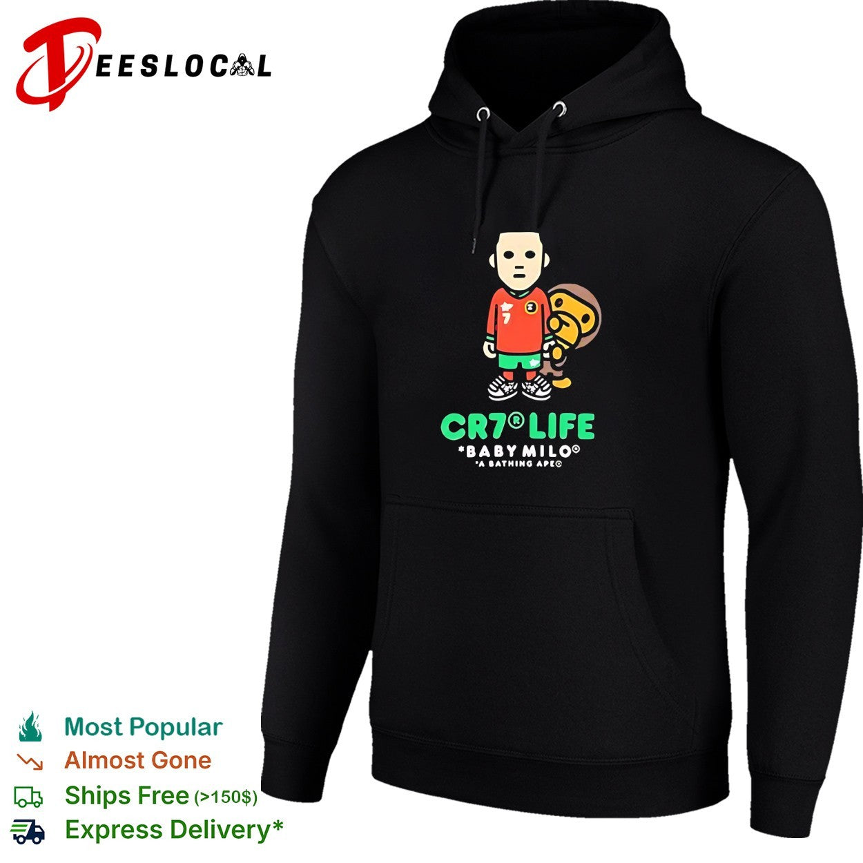 Cristiano Ronaldo Portugal national team CR7 Life Baby Milo A Bathing Ape shirt