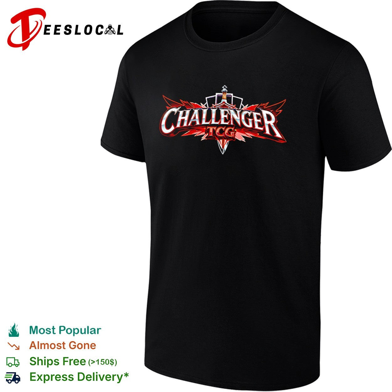 Crown swords cards challenger TCG shirt