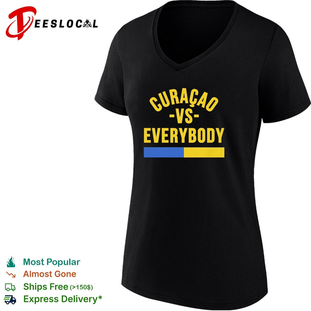 Curacao vs everybody flag soccer pride shirt