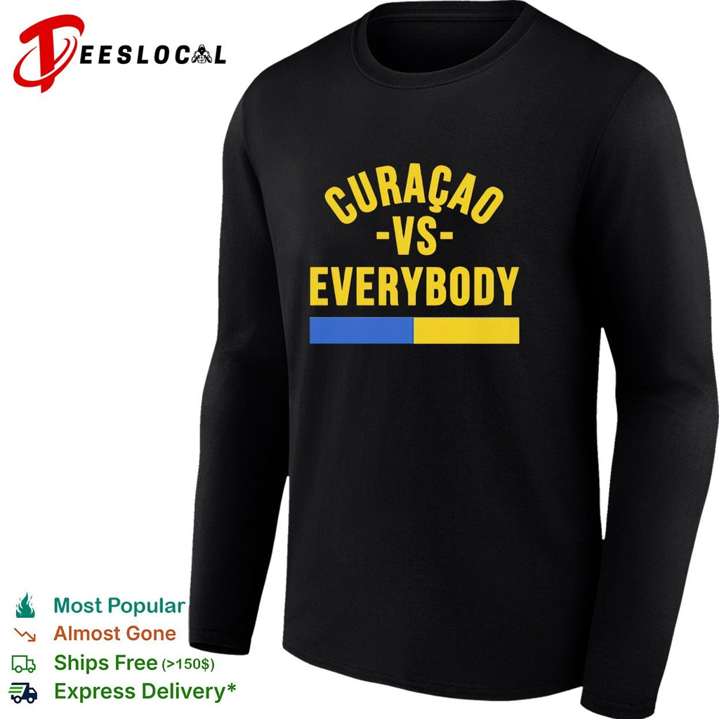 Curacao vs everybody flag soccer pride shirt