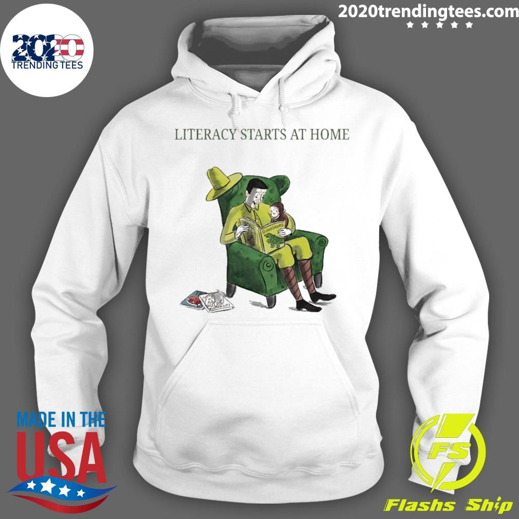 Curious George Literacy Starts At Home Shirt