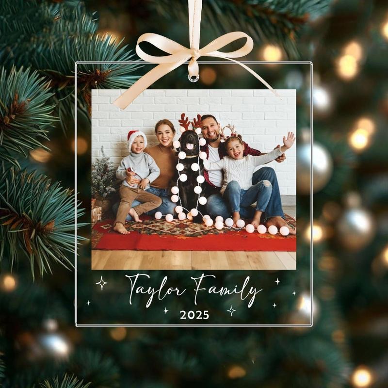 Custom Family Photo Christmas Ornaments, Family Picture Ornaments, Custom Photo Ornament, Family Christmas Gifts, Family...