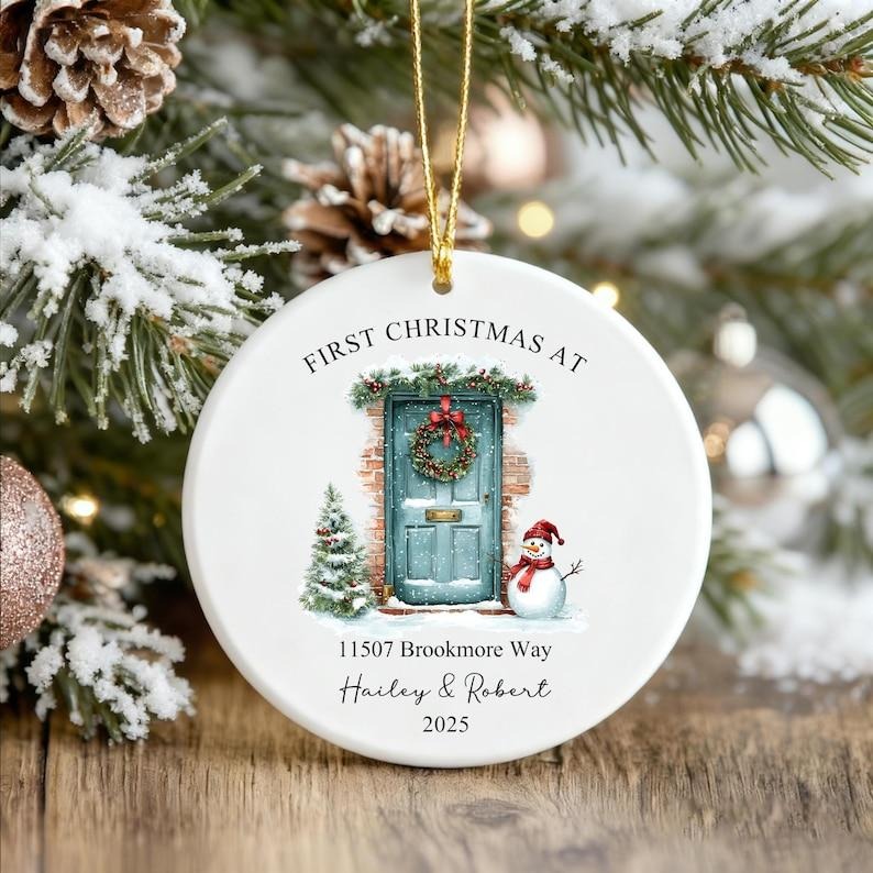 Custom New Home Ornament 2025, Our First Christmas in New Home Ornament, First Home Christmas Ornament, New House...