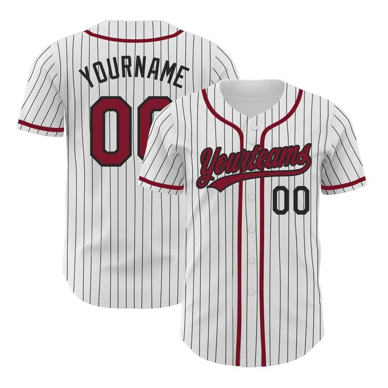 Custom Team Name Number Baseball Jersey Pinstripe, Custom Baseball Jersey for Men Women, Personalized Pinstripe Jersey...
