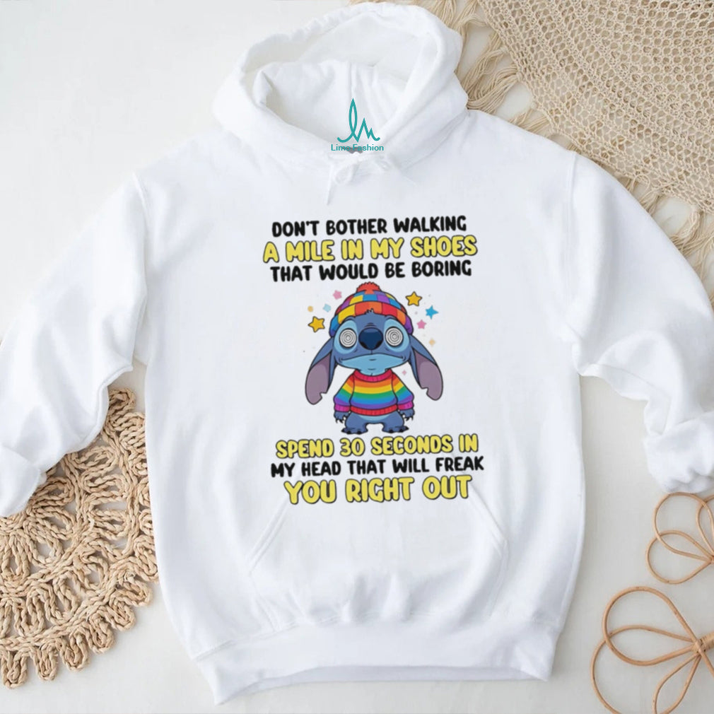 Cute Alien Character Rainbow Sweater Funny Mental Health T Shirt