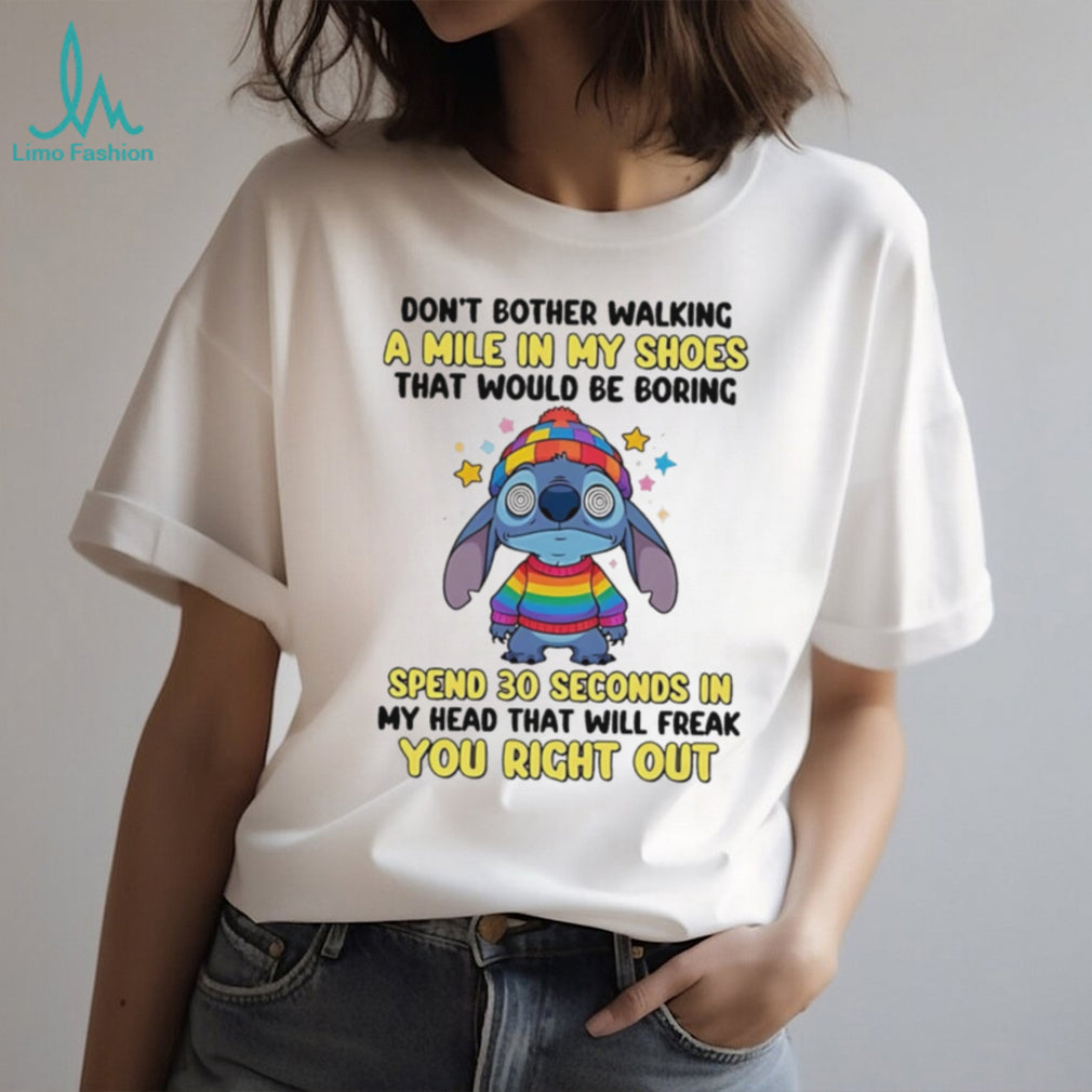 Cute Alien Character Rainbow Sweater Funny Mental Health T Shirt