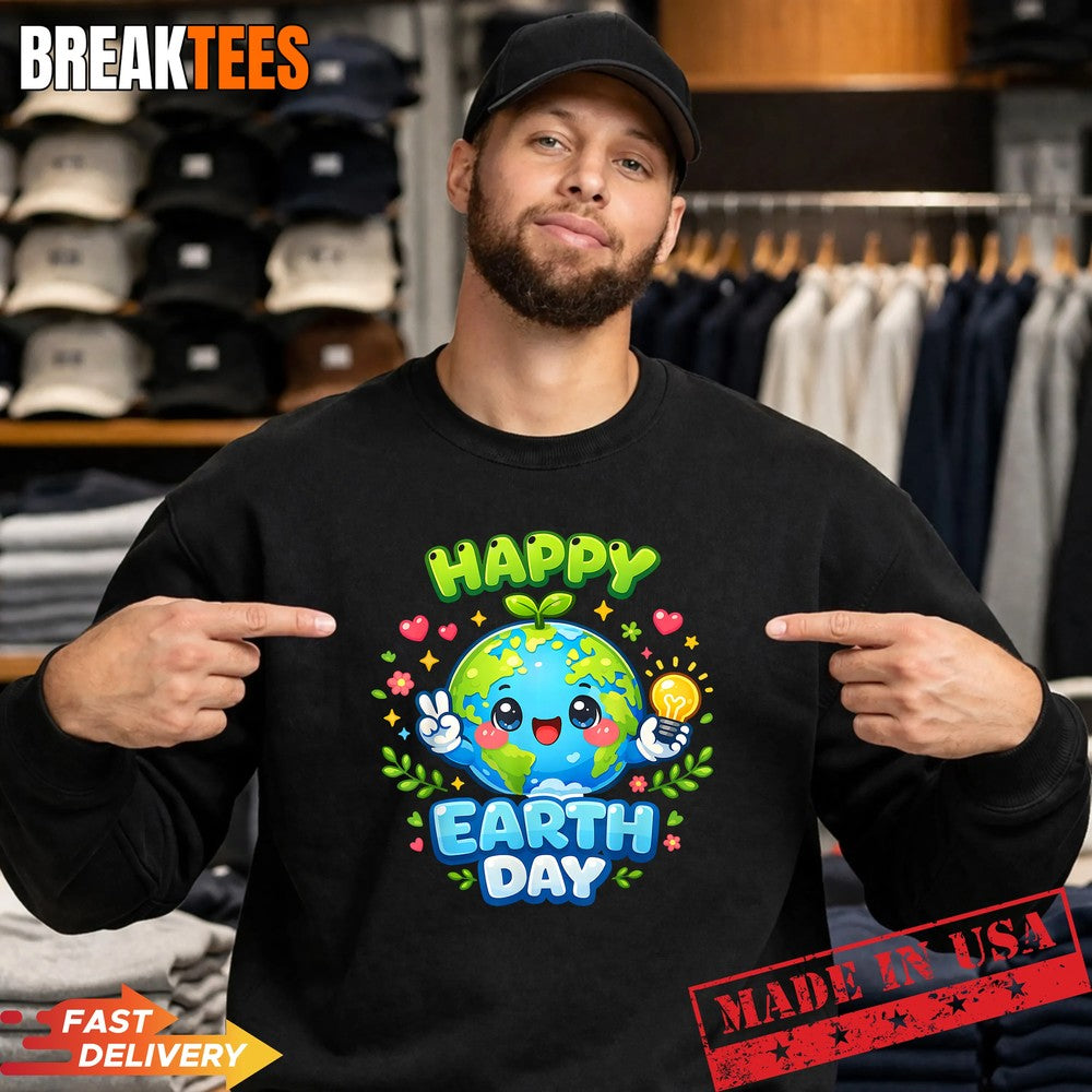 Cute Earth Planet Day 2026 T-Shirt