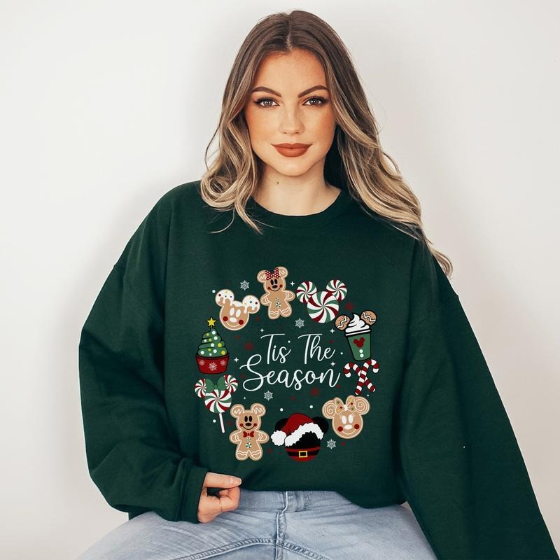 Cute Holiday Tis The Season Sweatshirt - Christmas Hoodie T-Shirts | PodTeesHub.com