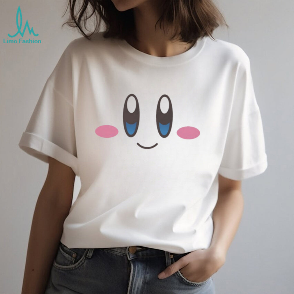 Cute Pink Character Face Minimalist Graphic T Shirt