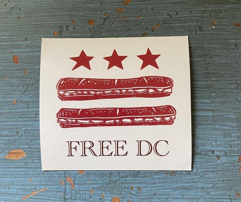DC Protest Flag Sticker T-Shirts, Hoodie, Sweatshirt | PodTeesHub.com