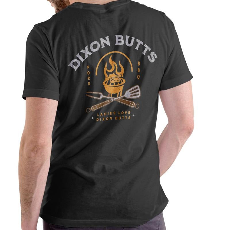 DIXON BUTTS PORK BBQ Funny T Shirt Unisex Cotton with Unique Design for Men and Women Hoodie, Sweatshirt | PodTeesHub.com