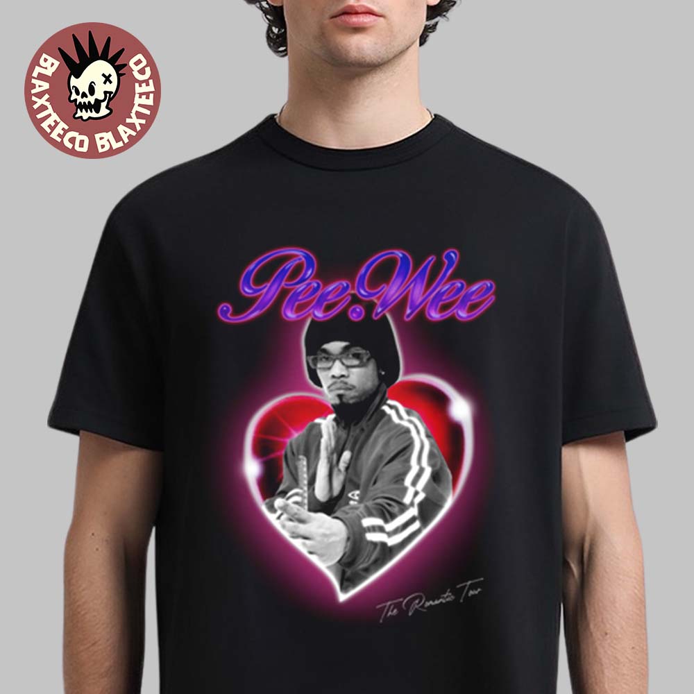 DJ Pee Wee Aka Anderson .Paak Featured On The Romantic Tour Live 2026 Heart T-Shirt