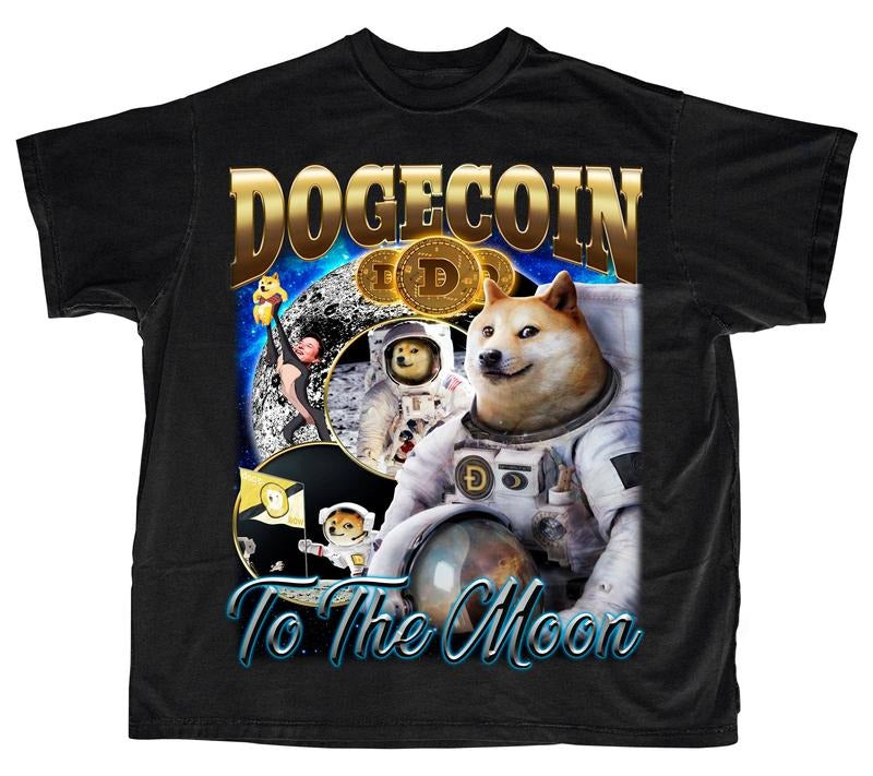 DOGECOIN GRAPHIC TEE Hoodie, Sweatshirt | PodTeesHub.com