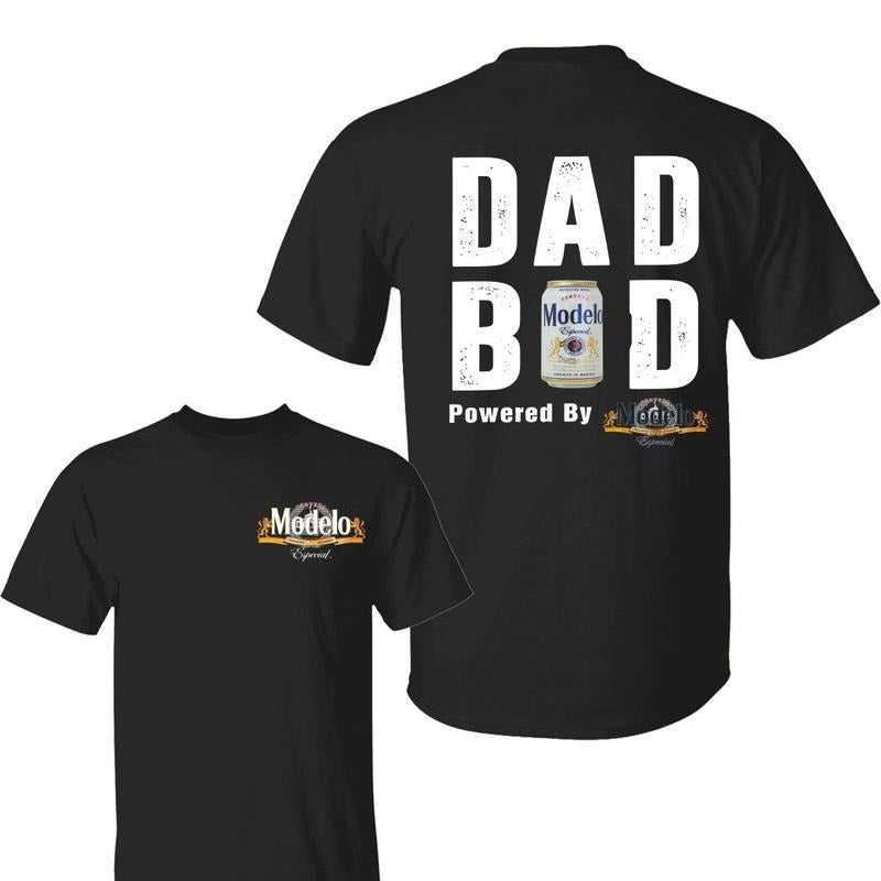 Dad Bod Powered By Modelo Shirt, Dad Bod Shirt, Trendy Beverage Apparel, Perfect Gift for Dads, For Men And Women Hoodie,...