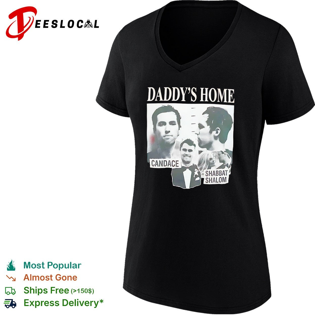 Daddy’s Home Candace Owens Charlie Kirk Shabbat Shalom Shirt