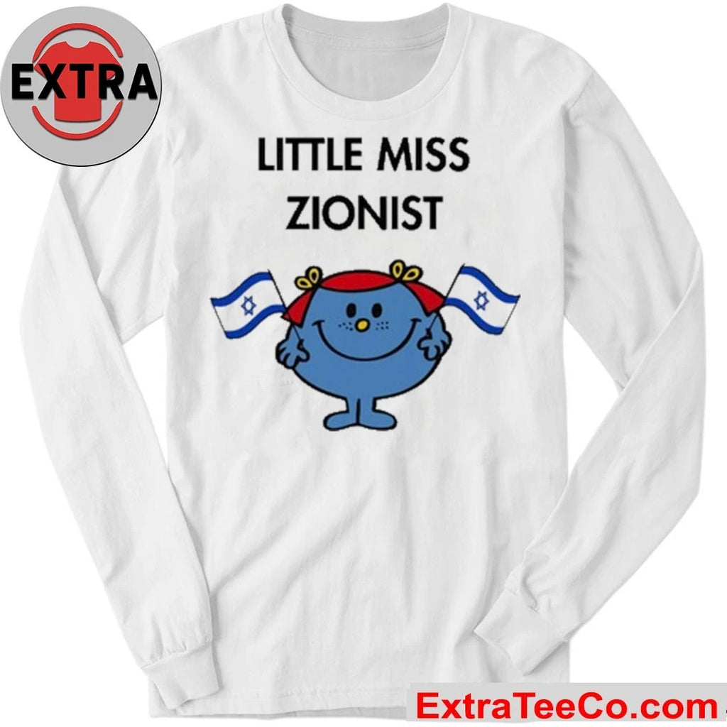 Dahlia Kurtz Little Miss Zionist Holding the Israeli flag T-Shirt