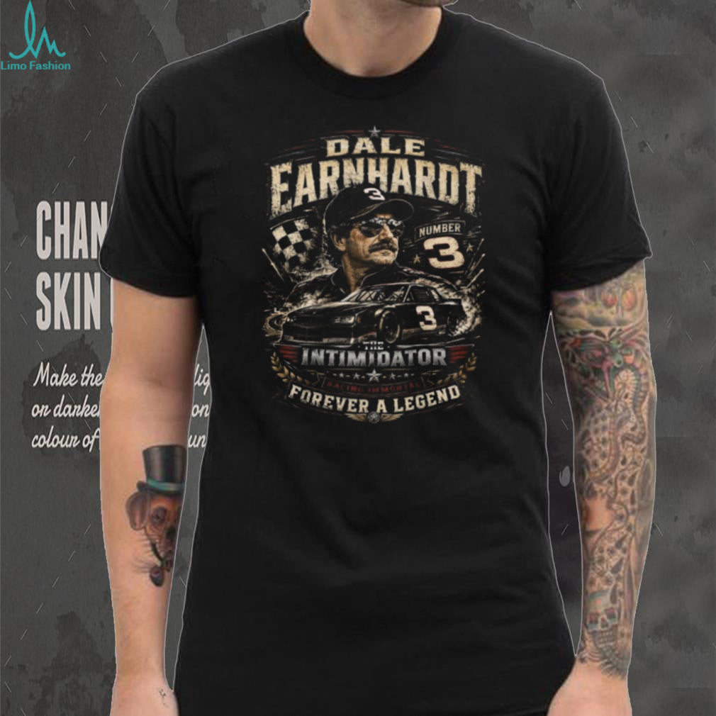 Dale Earnhardt Number 3 The Intimidator Legend Racing T Shirt