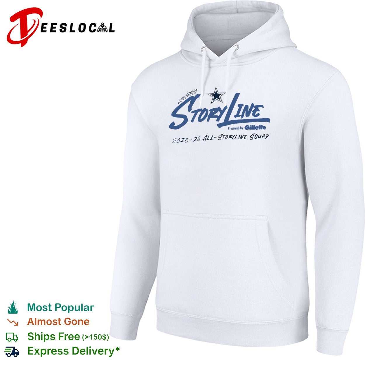 Dallas Cowboys Storyline Presented by Gillette 2025 2026 All Storyline Squad football shirt