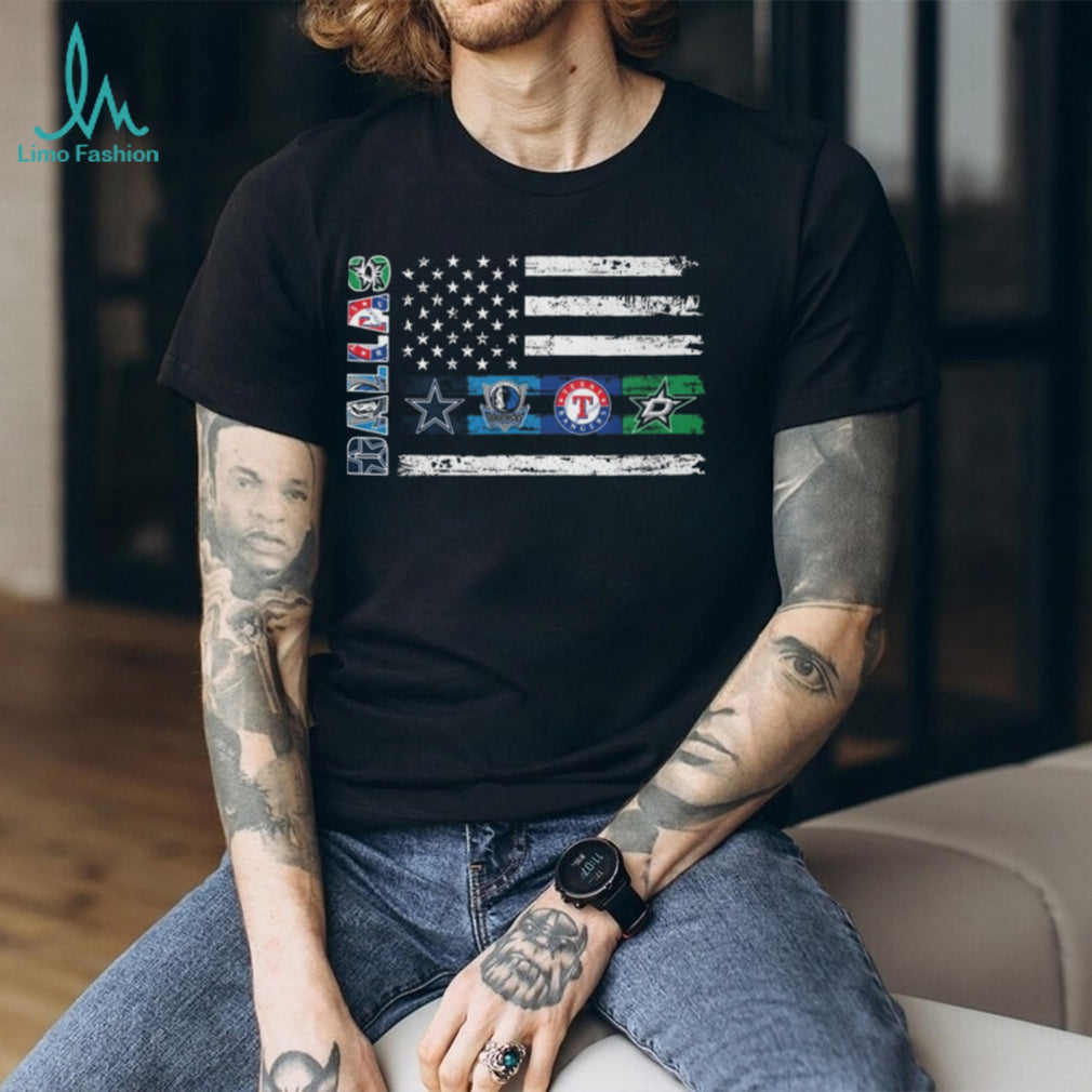 Dallas Sports Team American Flag Pride Shirt