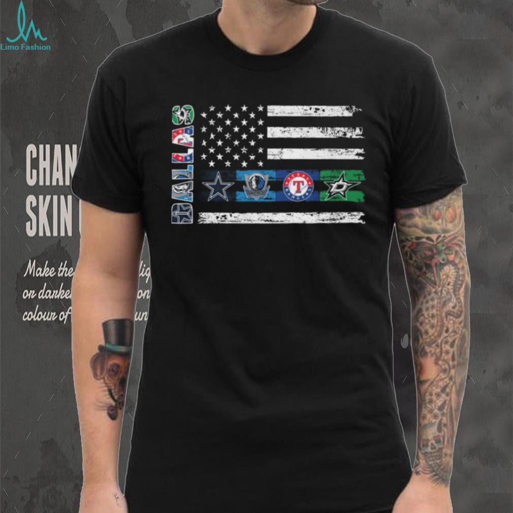 Dallas Sports Team American Flag Pride Shirt