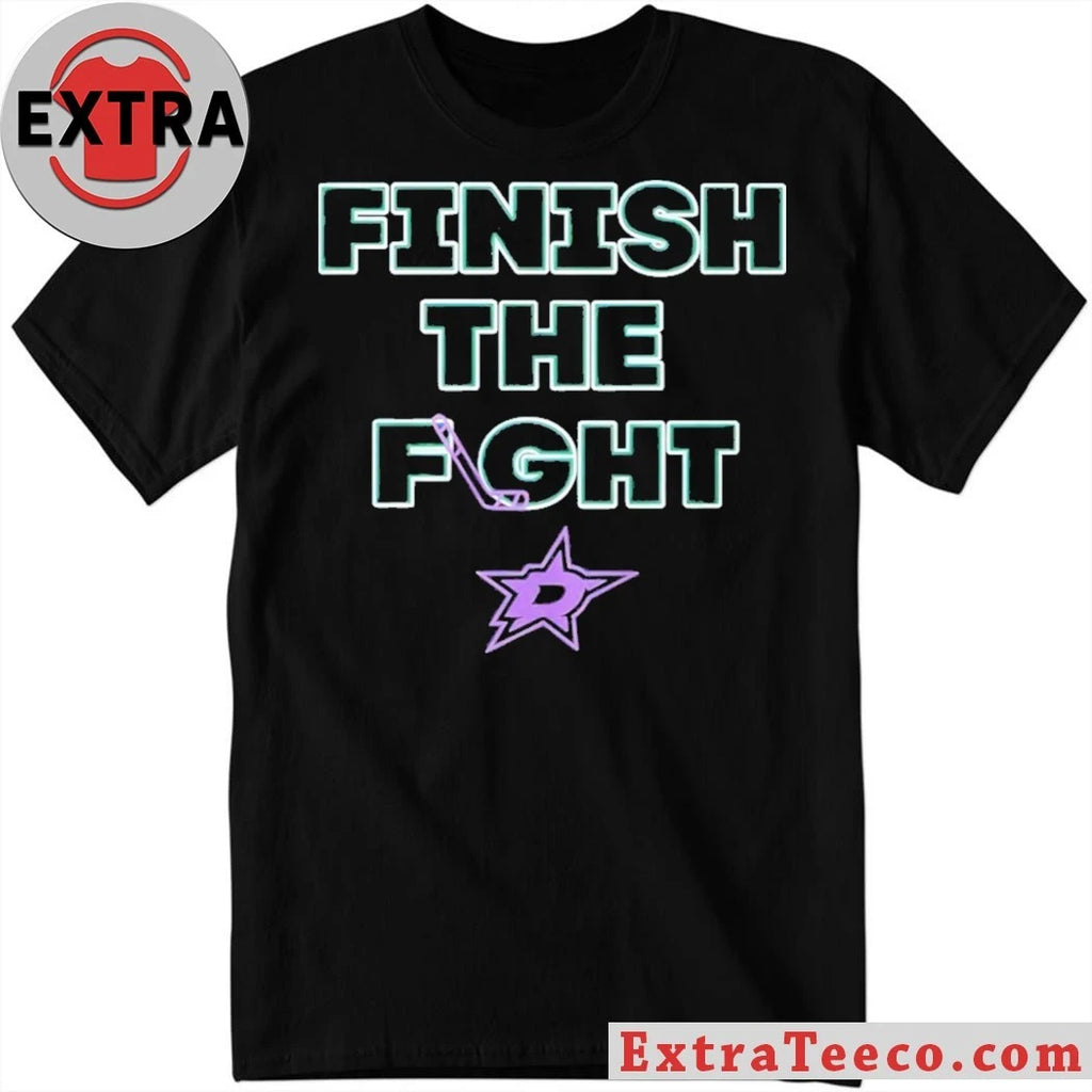 Dallas Stars Hockey Finish The Fight Logo Shirt