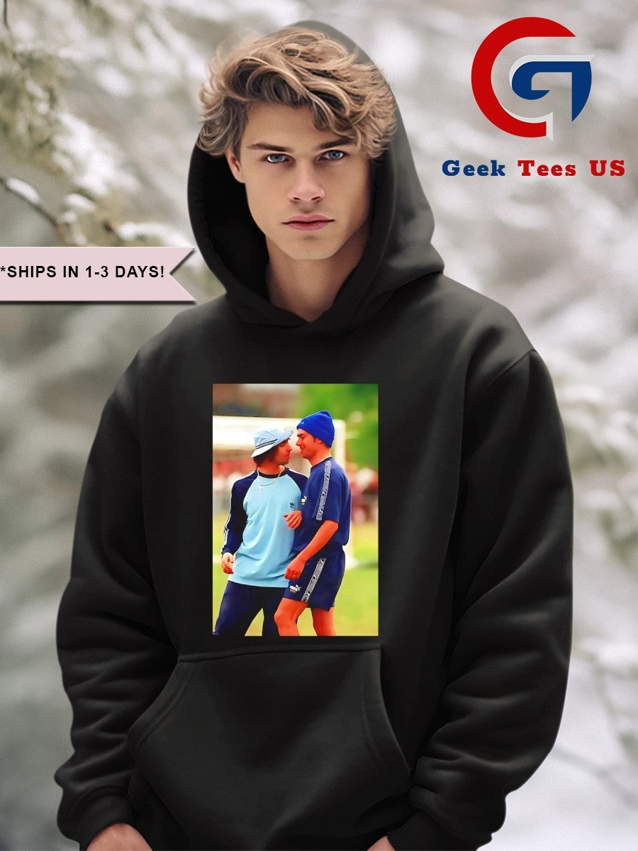 Damon Albarn and Liam Gallagher photo shirt