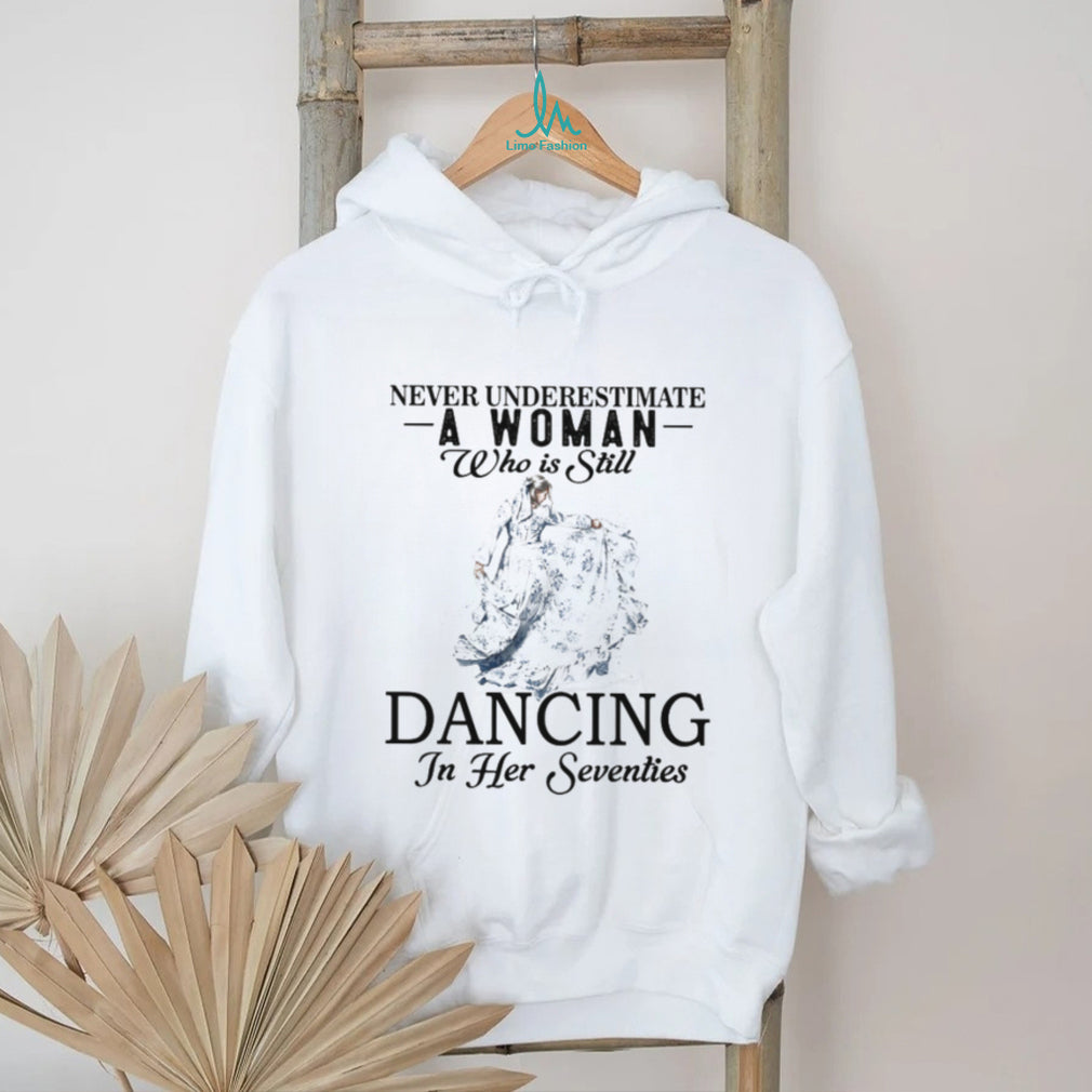 Dancing In Her Seventies Elegant Vintage Woman T Shirt